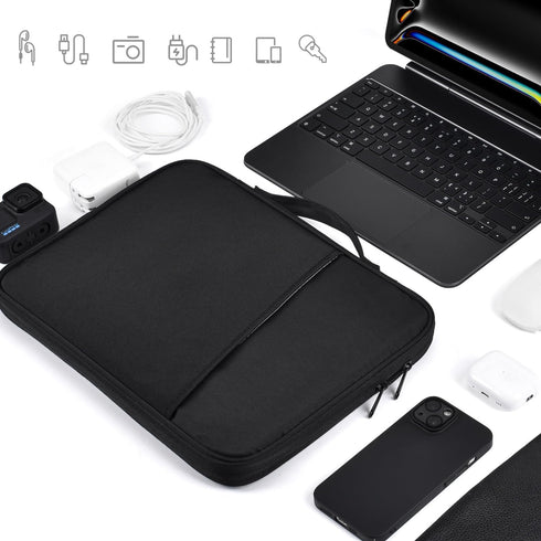 12.9-13 inch iPad Pro Case, Padded Travel Carrying Sleeve for 2024 iPad Pro 13-in M4 & iPad Air 13-in M2 Magic Keyboard, Water-Resistant Shockproo...
