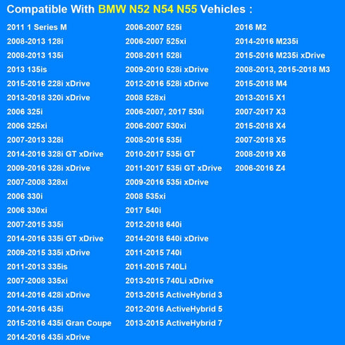 Oil Filter 11427953129 Compatible with BMW N52 N54 N55-128i 135i 320i 325i 325xi 328i 328xi 330i 330xi 335i 335xi 525i 525xi 528i xi 530i 530xi 53...
