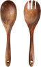 LOVEINUSA Salad Servers, 10.7in Wood Salad Tongs Salad Serving Set Salad Serving Tossing Utensils for Mixing, Tossing and Cooking...