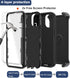 for iPhone 13 Mini Case, iPhone 12 Mini Case, with Belt Clip Holster,2X Screen Protector Heavy Duty Full Body Shockproof Rugged Protective Cover f...