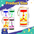 Liquid Motion Timer Key Chain - Sensory Bubbler Toy for Calming Fidget, Stress Relief - Water Bubble Desk Toy for Kids (1Box-4Pcs(Key Chain) Editi...