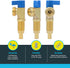 SharkBite 1/2 Inch Crimp Washing Machine Valve, Cold, Brass Plumbing Fitting, PEX Pipe, PE-RT, 24813A...