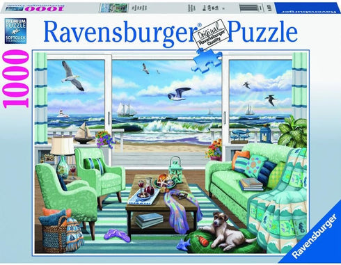 Ravensburger Beachfront Getaway Jigsaw Puzzle - 1000 Unique Pieces | Softclick Technology for Perfect Fit | Ideal for Adults & Kids | Forest Stewa...