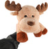 Adorable Caribou Furry Reindeer Elk Moose Stuffed Animals Plush Toy for Kids Babies Boys Birthday Bedtime Decor, 13" Super Soft Brown...