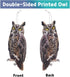 Owl to Keep Birds Away, 4Pack Bird Scarers Fake Owl Bird Reflective Devices to Keep Birds Away from Window Garden Farm...