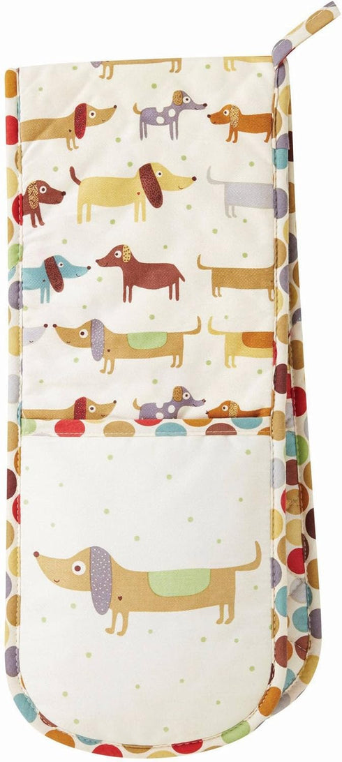 Ulster Weavers Double Oven Glove - Heat Resistant, 100% Cotton & Polyester, Machine Washable - Perfect for Cooking, Baking and Serving, Animal The...