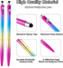 2 in 1 Ballpoint Pen with Stylus Tip Diamond Pen Fine Point Pens with Ink Pens with Stylus Tips 0.7mm Chinese Pens Black Ink Pens Rainbow Colors B...