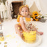 Huray Rayho Bumble Bee One Cake Topper for First Birthday 1st Honey Bee Theme Party Decoration Honeycomb Wood Cake Topper Bee Cake Supplies...