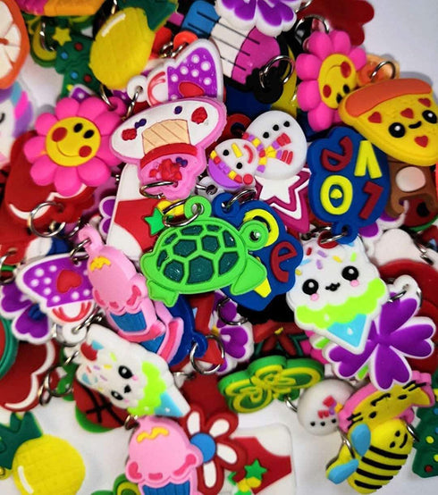 Rubber Loom Band Charm, Silicone Bracelet Charms,Loom Rubber Bands Charms,Bracelet Pendant, 105pcs...