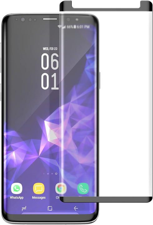 Magglass Samsung Galaxy S9 Plus Matte Screen Protector - Curved Fingerprint free Tempered Glass (MagGlass XM90) Reinforced Anti Glare Screen Guard...