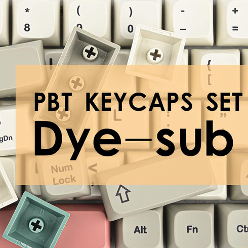 PBT keycaps 60 Percent Dye-Sub XDA 134 Retro keycap Set for Cherry MX Gateron Kailh Switches Gaming Mechanical Keyboard (Retro 9009)...
