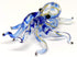 Octopus Miniature Figurines Animals Hand Blown Color Glass Art Collectible Gift Decorate 3.25" (Blue Tone)...