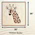 Graceful Giraffe Quilt Pattern by Patterns on the Prairie, Fusible Raw Edge Applique, Finished Size 48 x 48"...