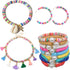 Flat Beads for Jewelry Making, Acrsikr Heishi Clay Disc Beads Bracelet 6mm...