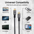 VCOM USB 4 Cable 240W for Thunderbolt 4 Cable 4ft 40Gbps Cable with 8K@60Hz 5K@60Hz or Dual 4K Video USB-C for Thunderbolt 3/4, Dell, iPad Air 4, ...