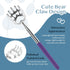 (4-Pack) Portable Extendable Telescopic Bear Claws Metal Back Scratchers/Hand Massager/Backslap with Rubber Handles...