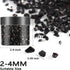 Renfio Broken Crushed Glass Glitter Shards Crush 2-4mm Irregular Small Metallic Chunky Chips 7 Oz (200g) High Luster Craft Sequins Gravel for DIY ...
