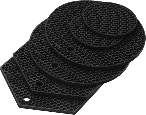 Silicone mats for Kitchen Counter, Pot Holders and hot Pads,Heat Resistant mats for countertop,Multipurpose Table and Countertop Decor Protection ...