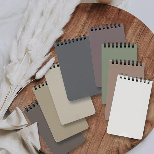 ZICOTO Aesthetic Pocket Notebooks Set Of 8 - Small 3x5 Spiral Notepads With Lined Pages - The Perfect Little Mini Note Pads to Stay Organized and ...