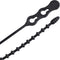 Gardner Bender 45-8BEADBK Beaded Cable Tie Wrap, 8 inch, 70 lb, Reusable, Adjustable Wire and Cord Management, 15 Pk, UV Resistant Black...