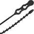 Gardner Bender 45-8BEADBK Beaded Cable Tie Wrap, 8 inch, 70 lb, Reusable, Adjustable Wire and Cord Management, 15 Pk, UV Resistant Black...