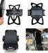 Heavy Duty Magnetic Mount Aluminum Smartphone Holder w/Security Tether for Smartphones *Best for Motorcycle Snow Mobile Forklift Pillar Gym Workou...