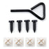 Rightcar Solutions License Plate Screws (1/4" x 3/4") | Anti-Theft License Plate Fasteners | Rattle-Proof, Rust-Proof Stainless Steel Screws (Blac...