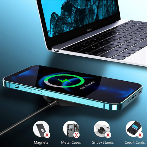 xiwxi 15W Fast Magnetic Wireless Charger Compatible with MagSafe Charger, Wireless Charging Pad for iPhone 14/14 Plus/14 Pro/14 Pro Max iPhone 13 ...