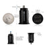 Cable Matters 2-Pack 4.8A 24W Flush Mount Dual USB Car Charger, Compact Mini Car USB Charger for Smartphones and Tablets...
