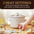 Elite Gourmet MST-250XW Electric Slow Cooker Ceramic Pot Adjustable Temp, Entrees, Sauces, Stews & Dips, Dishwasher Safe Glass Lid & Crock...