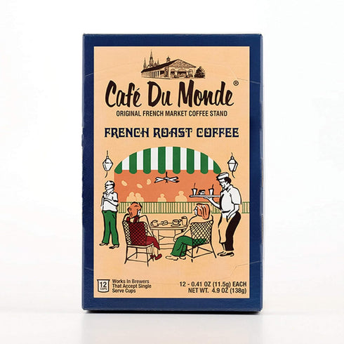 Cafe Du Monde Coffee French Roast Single-Serve Cup Pods, 12 Count...