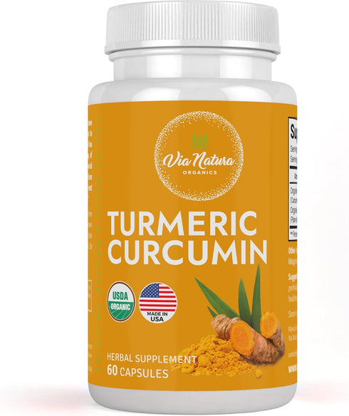 Turmeric Curcumin 1000mg | Organic Herbal Supplement | Natural Antioxidant | 60 Capsules...