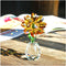 Qf QFkris Crystal Sunflower Figurine Table Crystal Flower Collectible Ornament Home Decoration Souvenir Gifts (Sunflower) for Women...