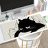 Oversized Cartoon Cat Locked Edge Thickened Keyboard Pad Office Gaming Computer Mouse Pad with Non-Slip Rubber Base for Laptop, Office and Home Ga...