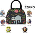 ZZKKO Animal Sloth Follow Your Dream Lunch Bag Box Organizer Lunch Container Insulated Zipper Meal Prep Cooler Handbag For Women Men Home School O...