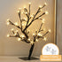 PEIDUO 17.5 Inch Lighted Cherry Blossom Tree, 48 Warm White Lights Plug in Adapter, Light up Bonsai Tree for Christmas Indoor Home Bedroom Living ...