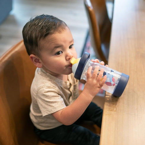 The First Years Bluey Sip & See Toddler Water Bottle - includes Floating Charm - Toddler Cups with Straw - 12 Oz - Ages 24 Months and Up...
