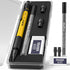 Nicpro 1.3 mm Mechanical Pencil Set with 12 Lead Refill, Eraser - Weatherproof Metal MP2000 Heavy Duty Carpenter Pencil for Outdoor Marking Drafti...