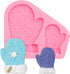 Christmas Knitted Glove Cake Decorating Silicone Mold 1 Pcs for Cake Decoration Candy Cupcake Topper Cake Polymer Clay Crafts Epoxy Resin...