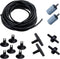AQUANEAT 14Feet Aquarium Airline Tubing, Standard 3/16" Tubing, Air Pump Accessories,with Air Stones, Air Pump Valves, Suction Cups and Connectors...