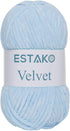 Estako Velvet Chenille Blanket amigurumi Yarn for Crocheting and Knitting Super Bulky 100 gr (132 yds) (1220 - Blue)...