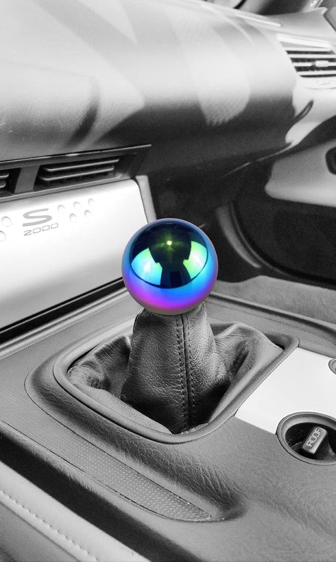Neo Chrome Shifter Ball Chrome Shift Knob Round Weighted Manual Gear JDM Aluminum...