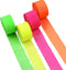 NICROLANDEE Blacklight Party Decorations - 4 Rolls Glow Crepe Paper Fluorescent Neon Streamers for Wedding, Birthday, Fiesta, Prom Dance, Party Ph...