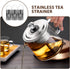 Luxshiny 3pcs Tea Strainers for Loose Tea Teapot Tea Pot Replacement Stainless Steel Mesh Strainer Tea Infuser Insert 9cm Tea Steeper Basket Filte...