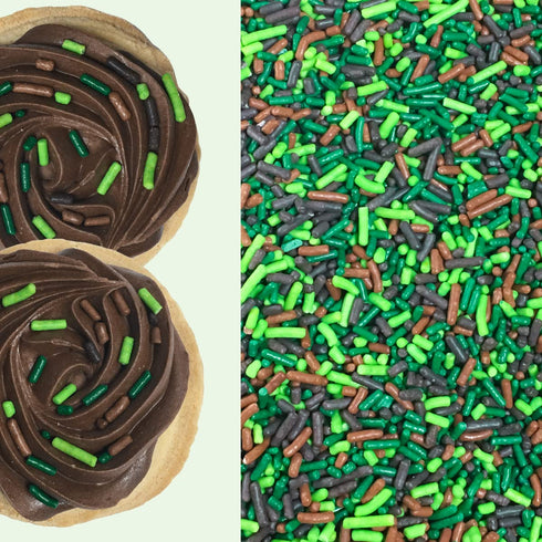 Jungle Camoflage Edible Gaming Woodlands Confetti Sprinkles Cake Cookie Cupcake IceCream Donut Quins - 6oz Bag...