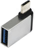 zdyCGTime USB C to USB 3.0 Aluminum Adapter USB A 3.0 Female to 90 Degree 3.1 Type C Male Converter,(OTG) for Smartphone Flash Drives, Mouse Keybo...
