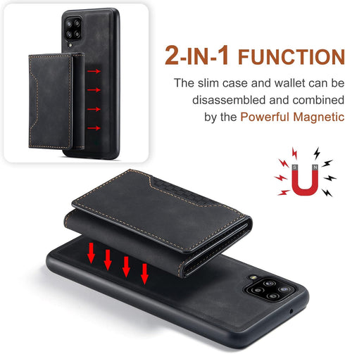 Asuwish Phone Case for Samsung Galaxy A42 5G Wallet Cover with Tempered Glass Screen Protector and Credit Card Holder Stand Leather Cell Accessori...