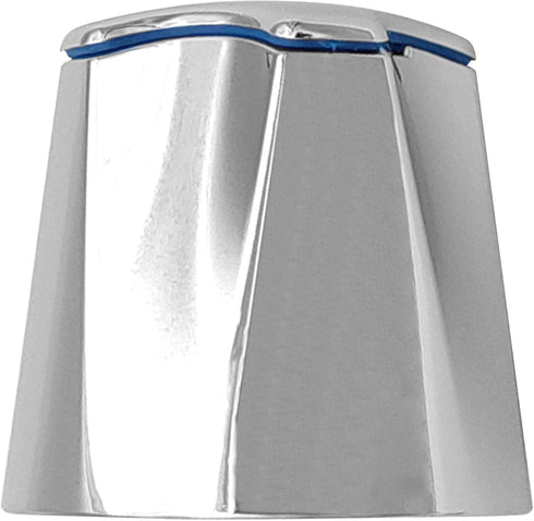 Tub and Shower 1 Piece Replacement for P-P Modern Style Verve Repair Kit Handles, 3 Piece Button Set of Hot, Cold and Diverter, Polished Chrome...