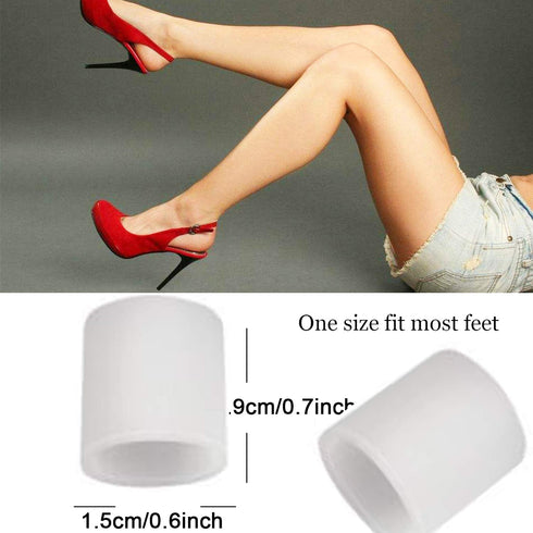 5 Pairs Pinky Toe Sleeve for Hammer Toes, Toe Tubes, Toe Protectors for Corns Remover, Callus Cushion, Bunion Treatment,Toe Splint Protector, Prev...