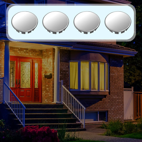 20pcs Seal Electrical Box Knockout, Removable Electrical Box Knockout Round Electrical Panel Knockout Plugs Stainless Steel Knockout Seal for Cond...